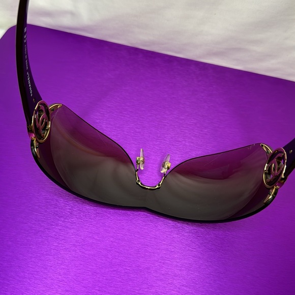 ❤️‍🔥Chanel Women’s sunglasses. Brown and Gold. Made in Italy. Light wear - Picture 6 of 8